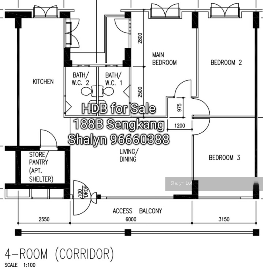 Blk 188B Rivervale Drive (Sengkang), HDB 4 Rooms #117325752